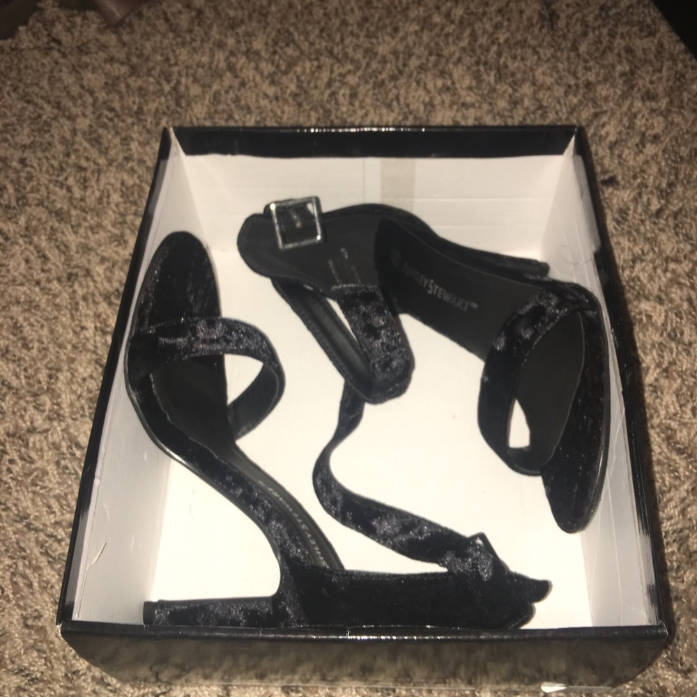 Ashley Stewart Suede Strap Heels